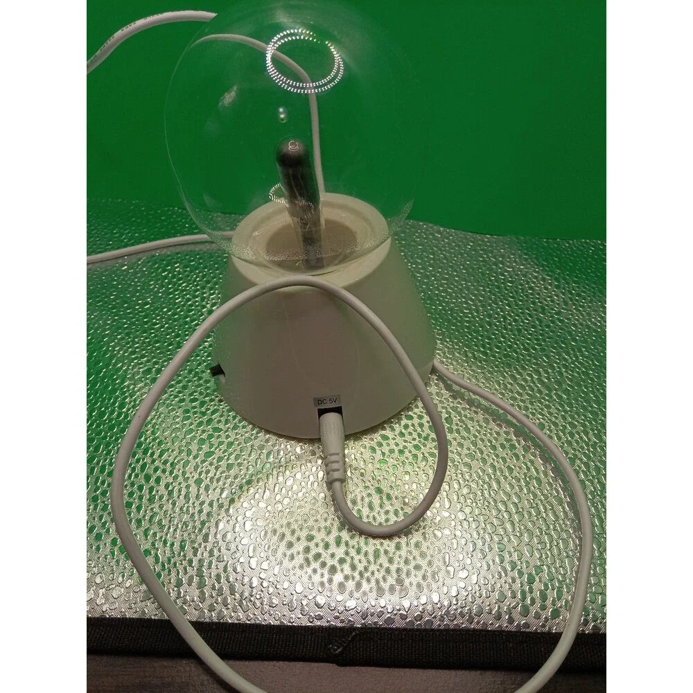 Electric plasma ball light white, works